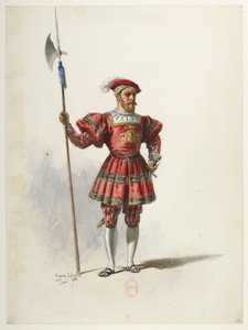 Saint-Saëns - Henry VIII - Maquettes de costumes - Lacoste - 36. Costume